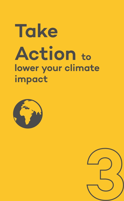 3. Take Action to lower your climate impact