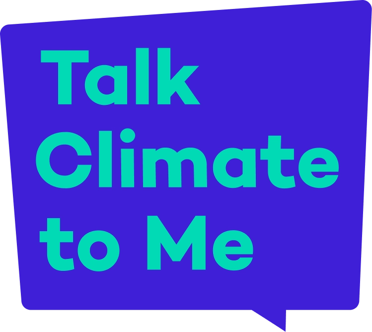 Talk Climate to Me speech bubble